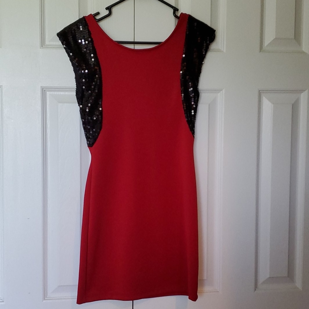 Sexy red dress